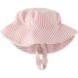 Seersucker Bucket Hat, Red