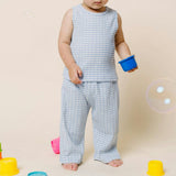 Jio Stripe Tank & Pull-on Set - Sky Blue