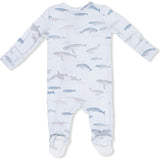 Little Whales - 2 Way Zipper Footie