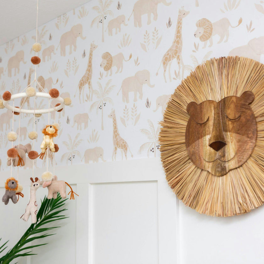 Kendi Safari Animal Nursery Wallpaper