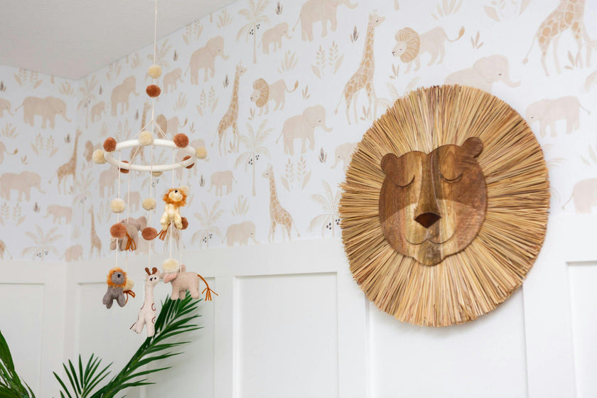 Kendi Safari Animal Nursery Wallpaper