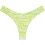 Lulu Print Zig-Zag Stitch Bikini Bottom