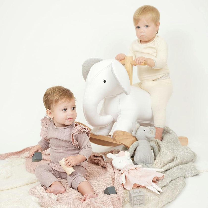 Chic Ruffle Shoulder Long Sleeve Top & Pant 2-Piece Set