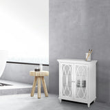Florence 2 Door Wooden Floor Cabinet with Adjustable Shelves