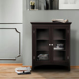 Madison Wooden Floor Cabinet with 2 Glass Doors