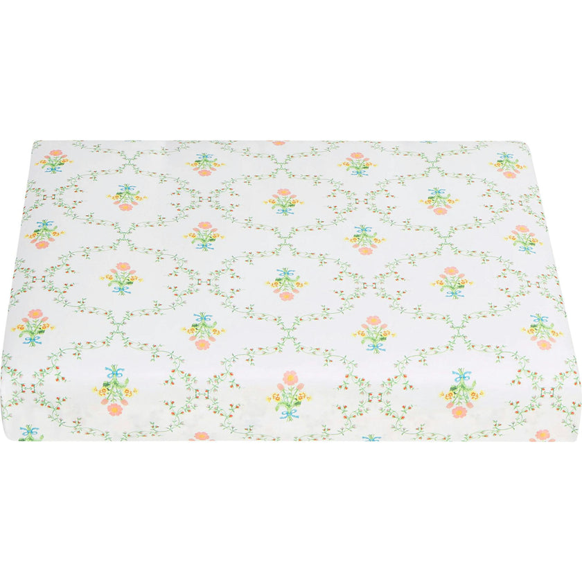 The Fitted Sheet - Pastel Trellis