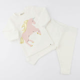 Prancing Applique L/S 2pc Set