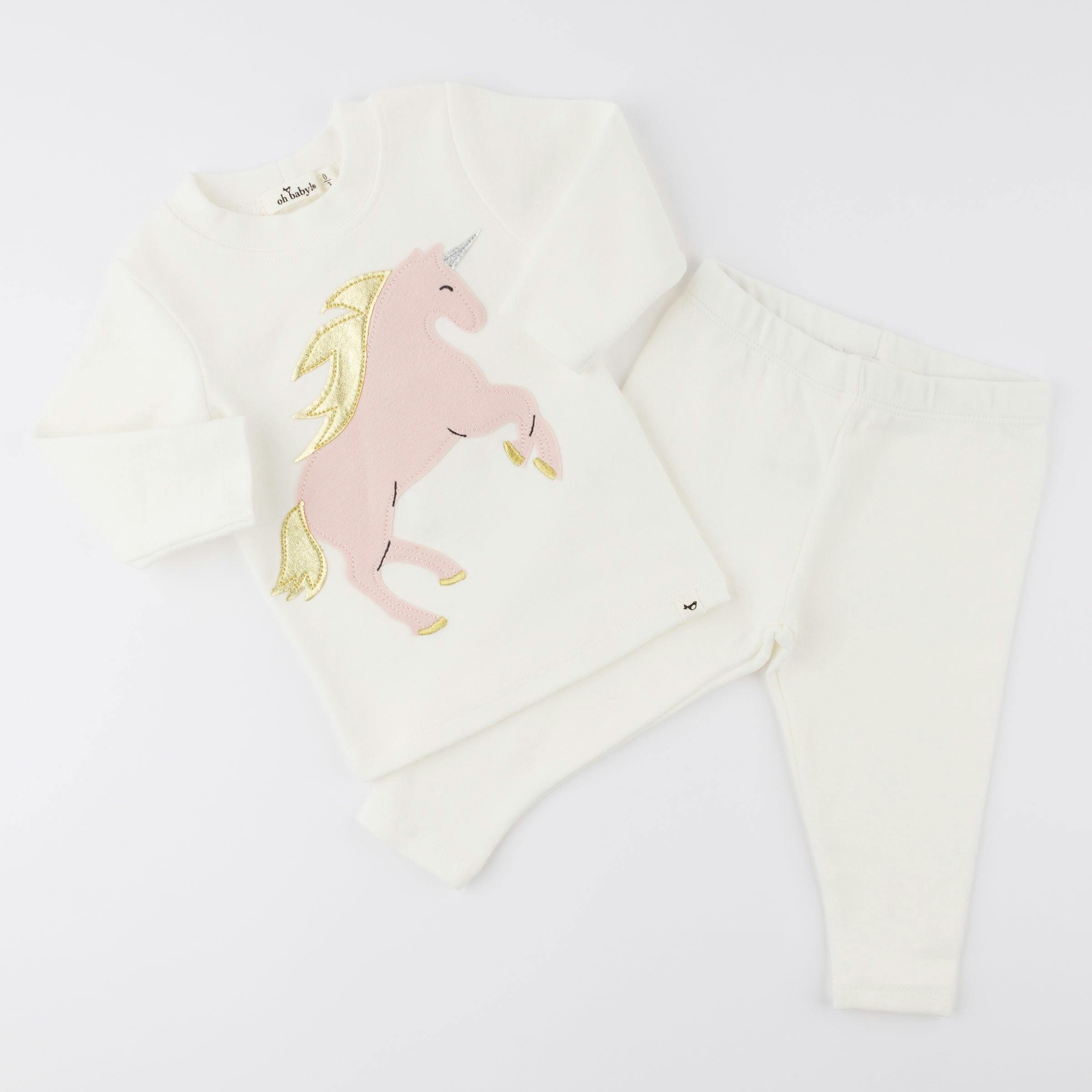 Prancing Applique L/S 2pc Set