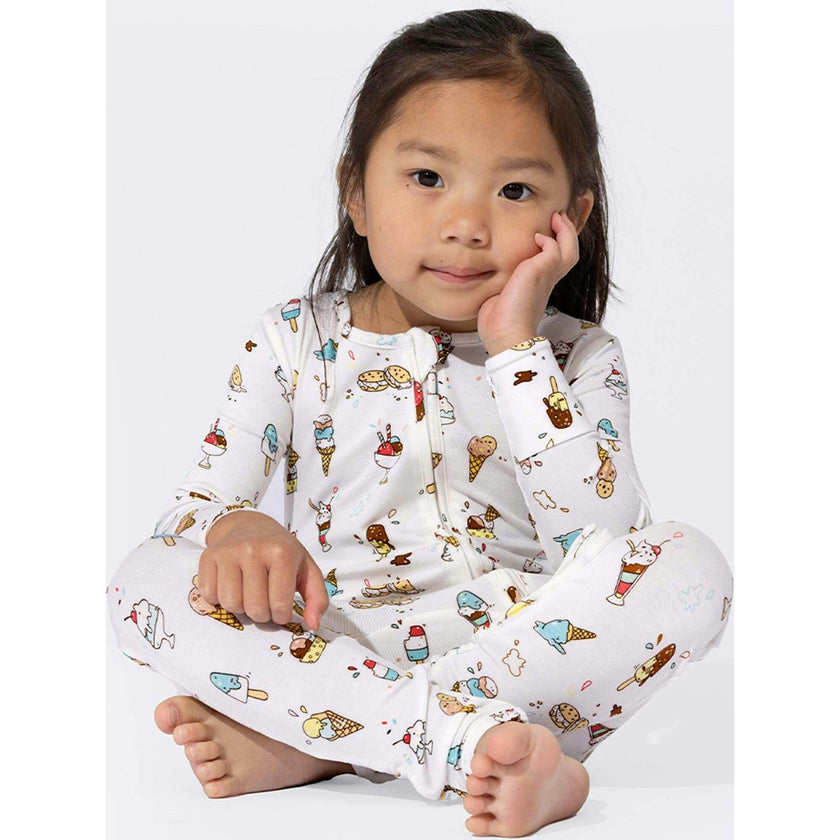 Ice Cream Bamboo Convertible Footie