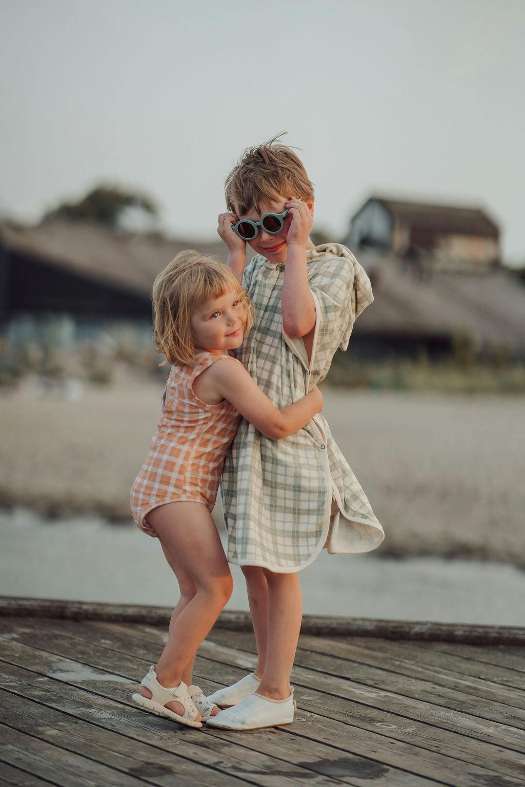 Original Round Sustainable Sunglasses | Bio-Based Bendable Polarized | Fern
