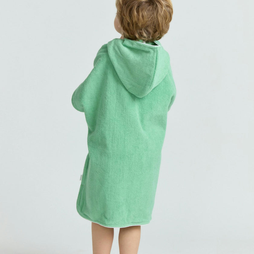 unisex gustavia green hooded towel coverup