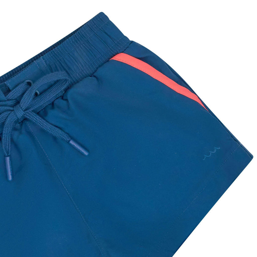 boys oyster blue stripe boardie