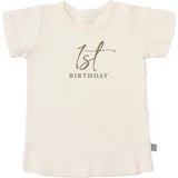 graphic tee | 1st birthday milestone charcoal
