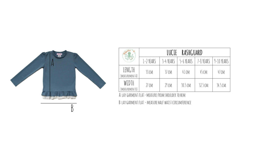 Rashguard Lucie - Dustyblue