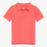 Kids short sleeve polo in seasonal colors