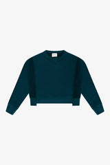 Tenly Cotton Fleece Reverse Insert Sweater