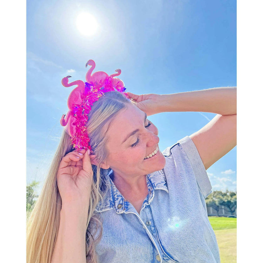 Pink Flamingo Novelty Headband