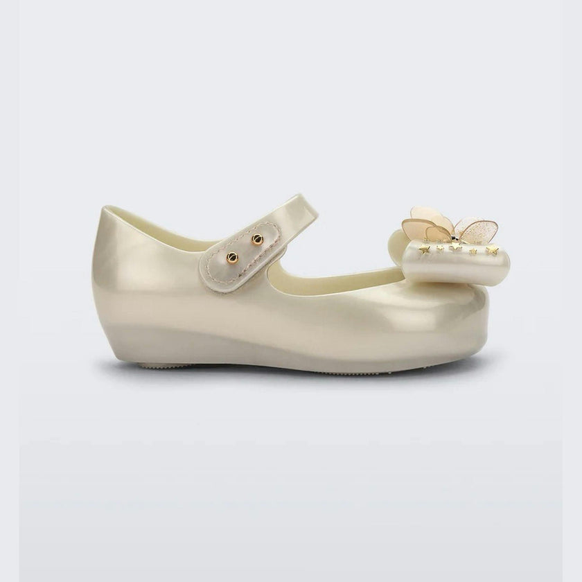 Metallic Champagne Ballet Flat