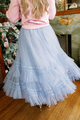 Celestine Skirt in Misty Blue