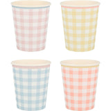 Gingham Cups
