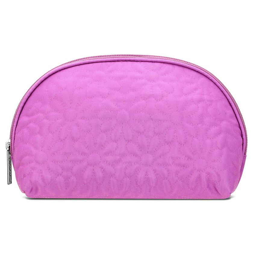 Puffy Flowers Oval Cosmetic Bag