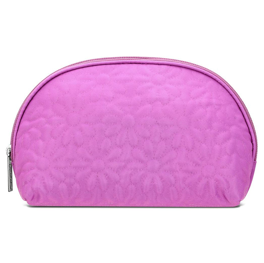 Puffy Flowers Oval Cosmetic Bag