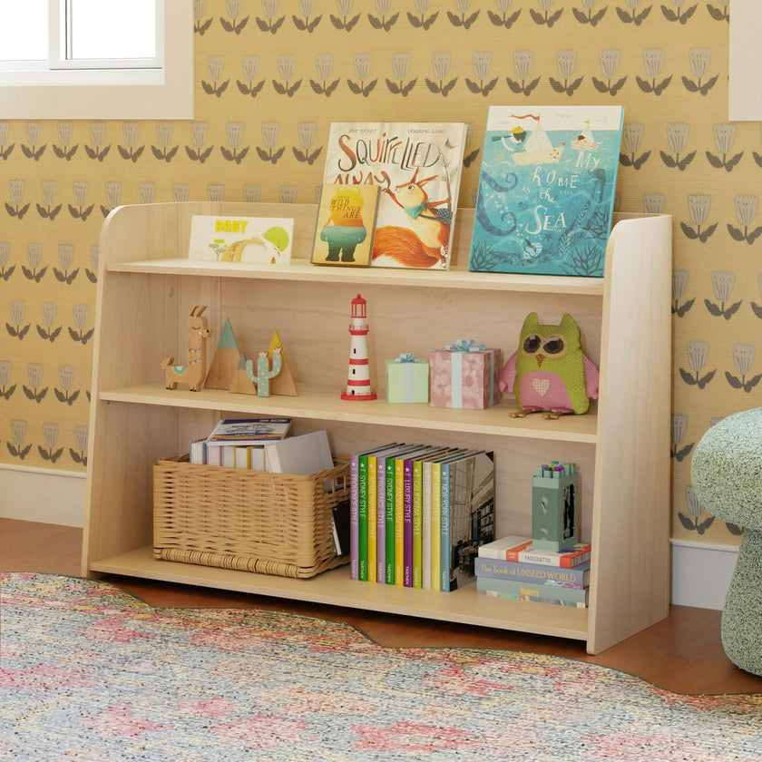 Melo Montessori-Inspired Bookcase in Washed Natural