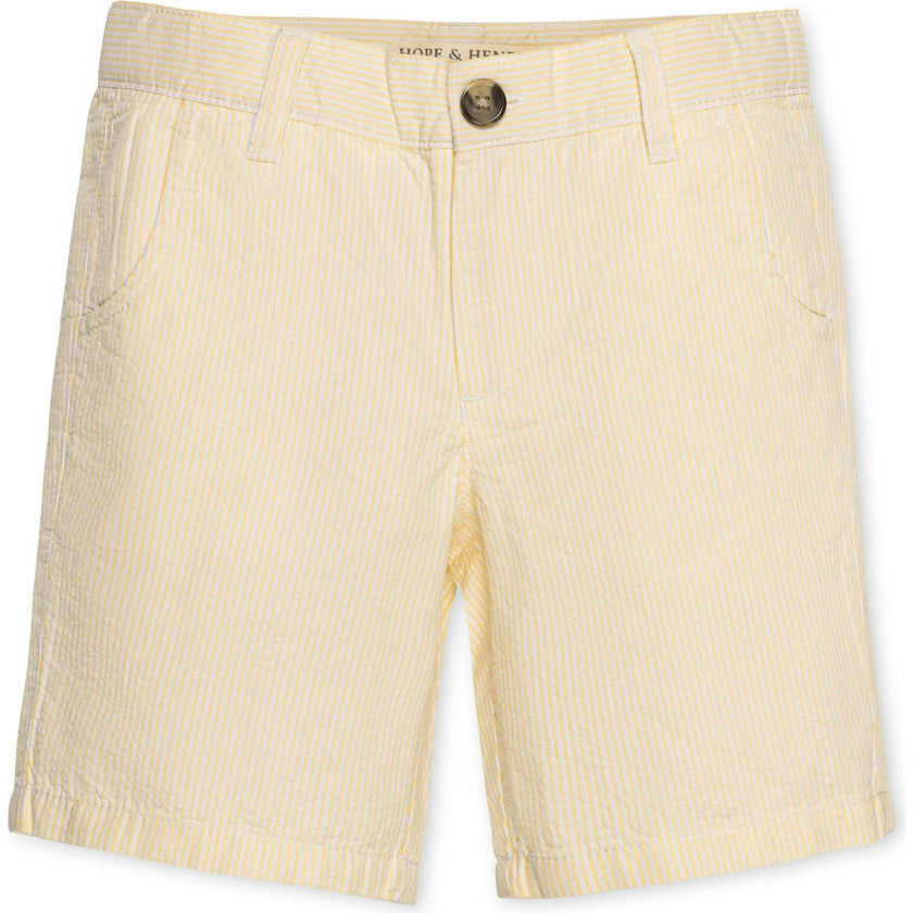 Organic Seersucker Short, Yellow