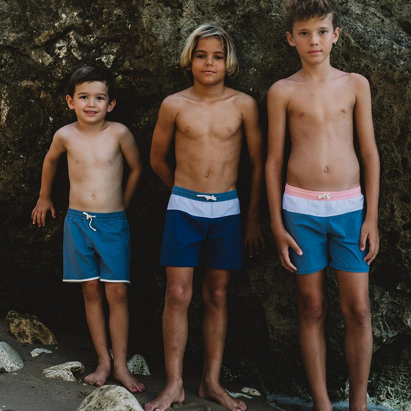 Swimshorts Harry - Light Blue and Pink on