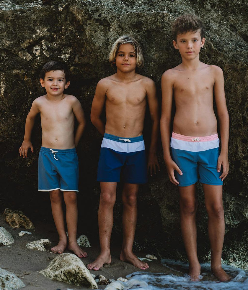 Swimshorts Harry - Light Blue and Pink on