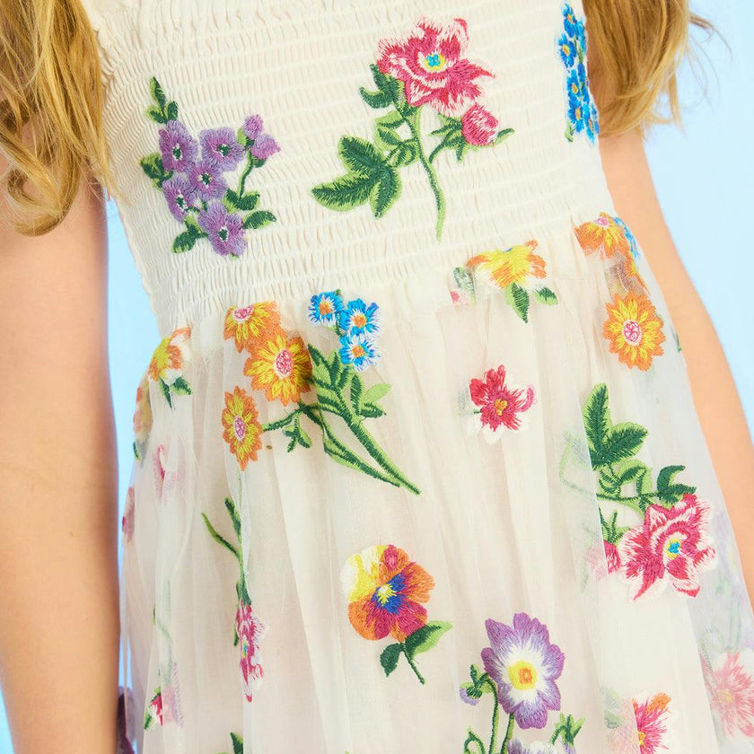 Carly Embroidered Maxi Dress