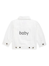"baby" White Denim Jacket