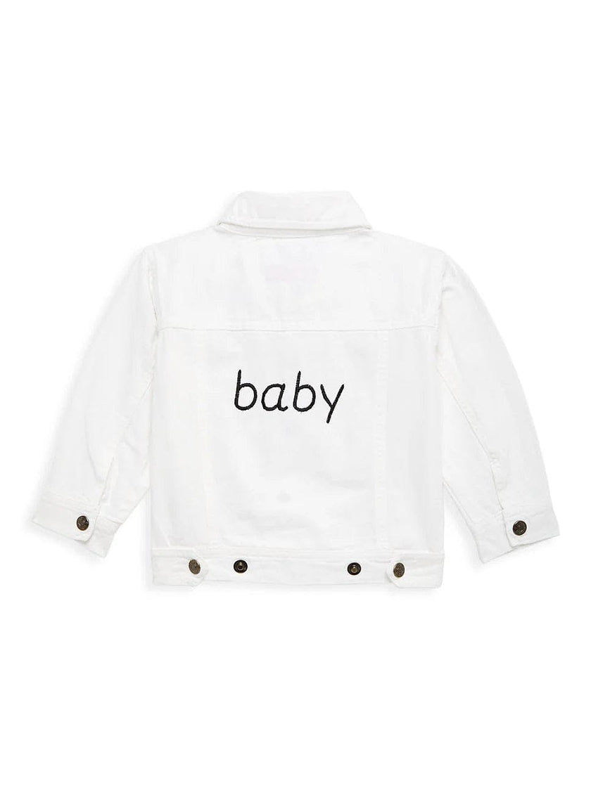 "baby" White Denim Jacket
