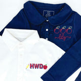 Griffin Boys' Pima Cotton Polo Golf Shirt White