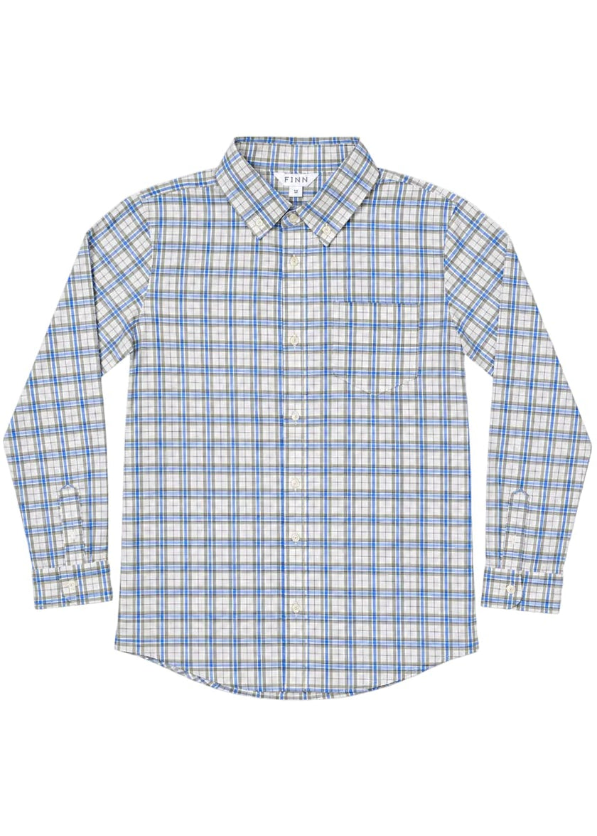 Pierfront Buttondown - Royal Plaid