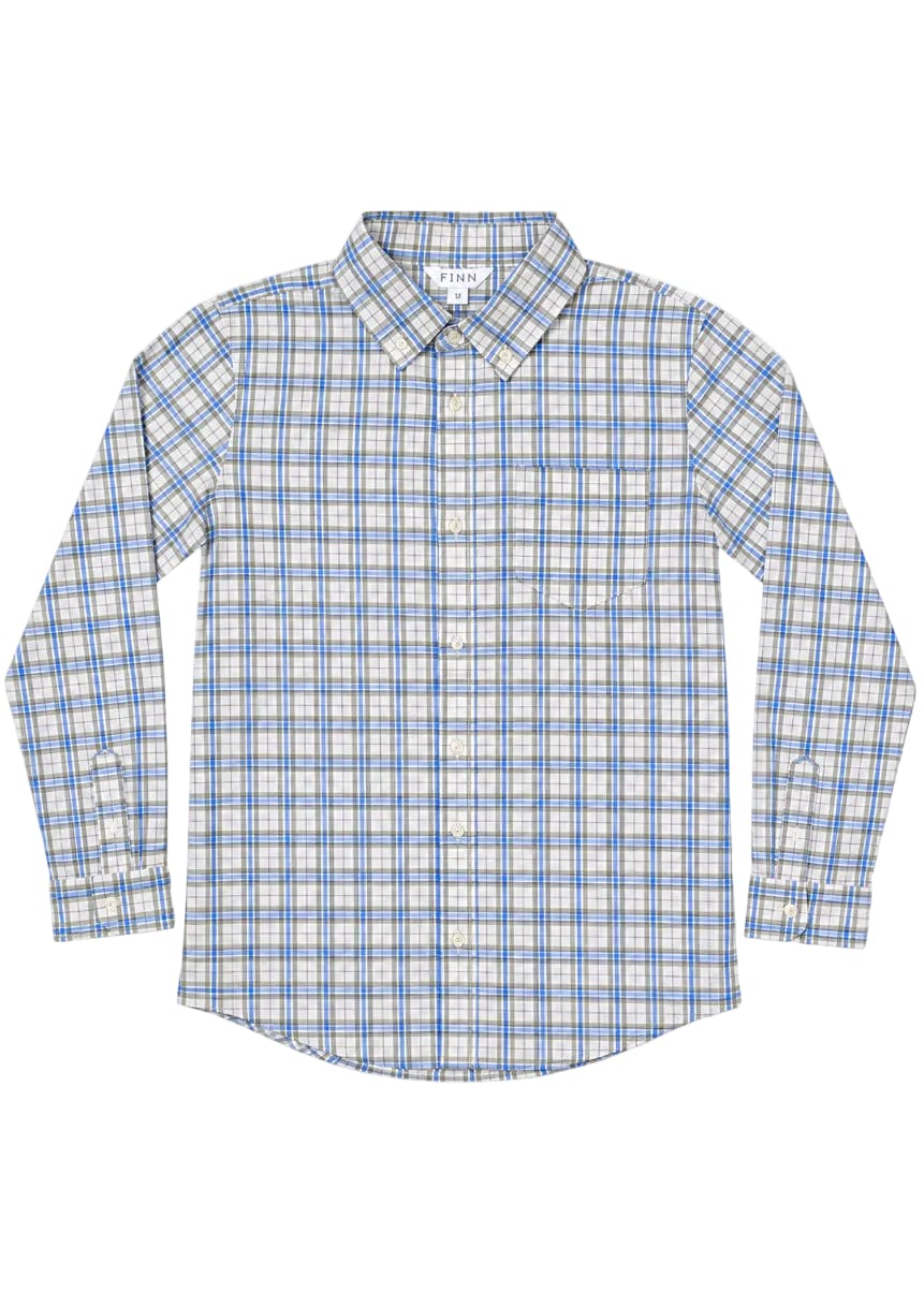 Pierfront Buttondown - Royal Plaid