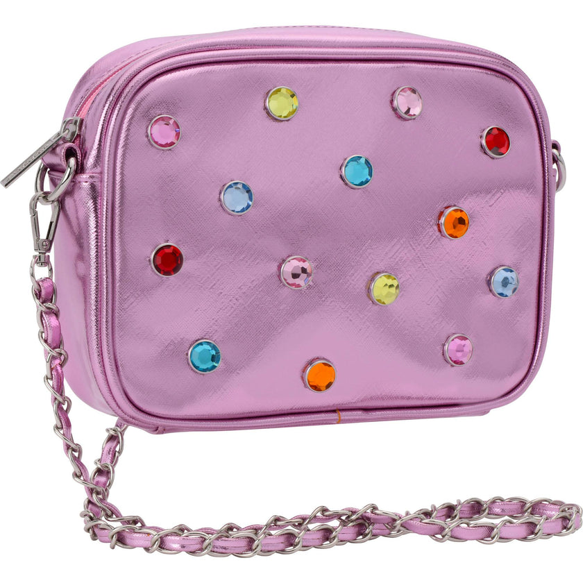 Pink Candy Gem Crossbody Bag
