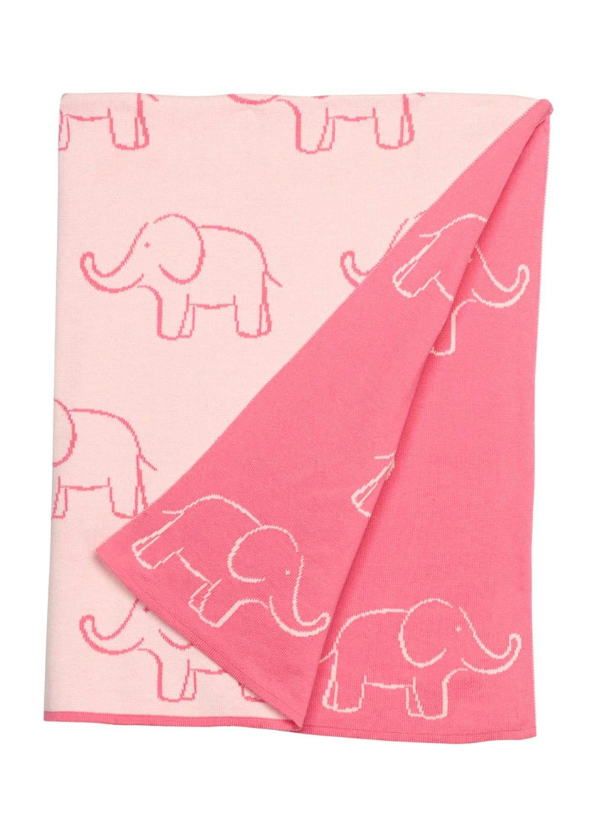 Nursery Blanket - Pink Elephant