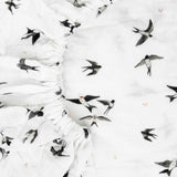 Organic Cotton Muslin Crib Sheet - Swallows