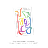 Watercolor Words • Respect • Peel-and-Stick Wall Decals