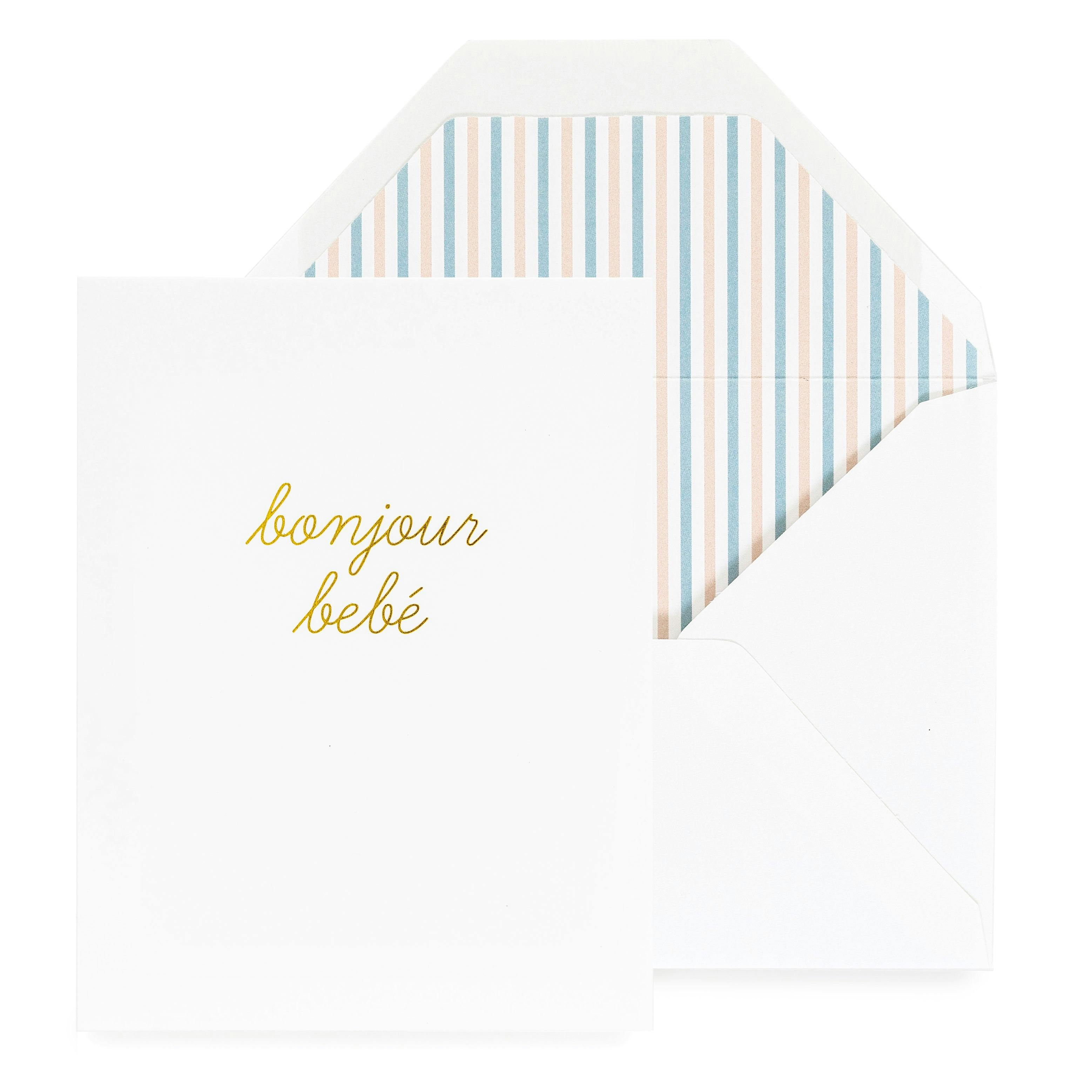 Bonjour Bebe Card