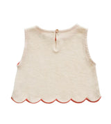 girls sofia scallop tank