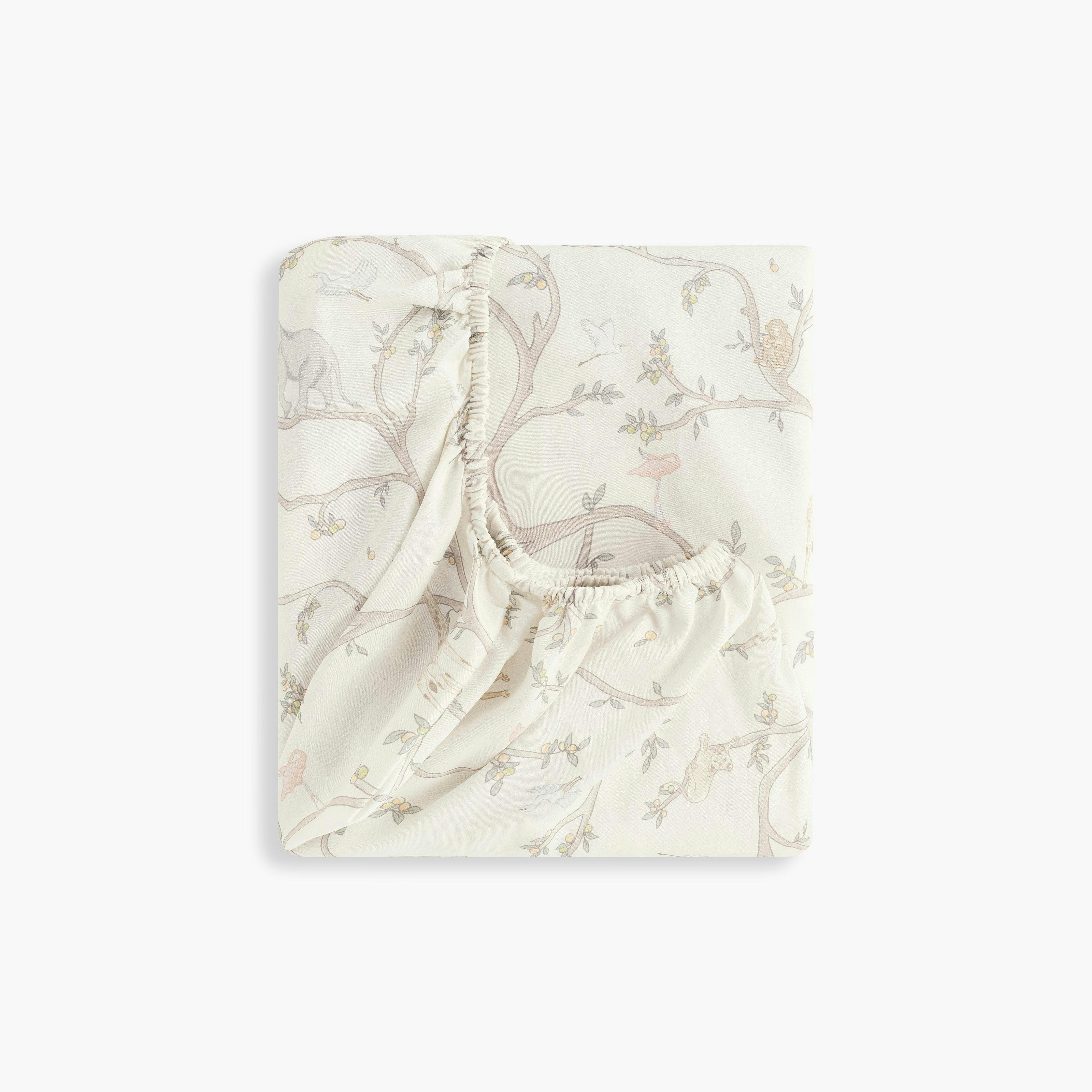 Animal Parade Crib Sheet