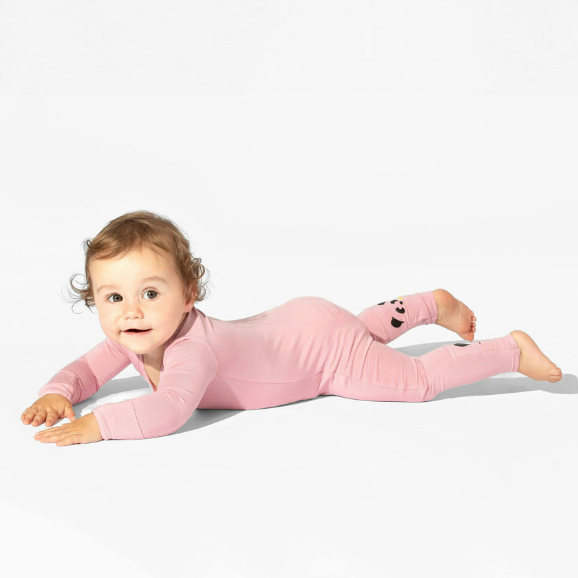 Dusty Rose Bamboo Convertible Footie