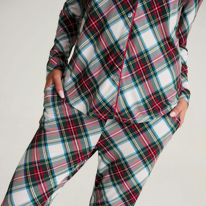 Portia Plaid Women's Luxe Pajama Pant Set
