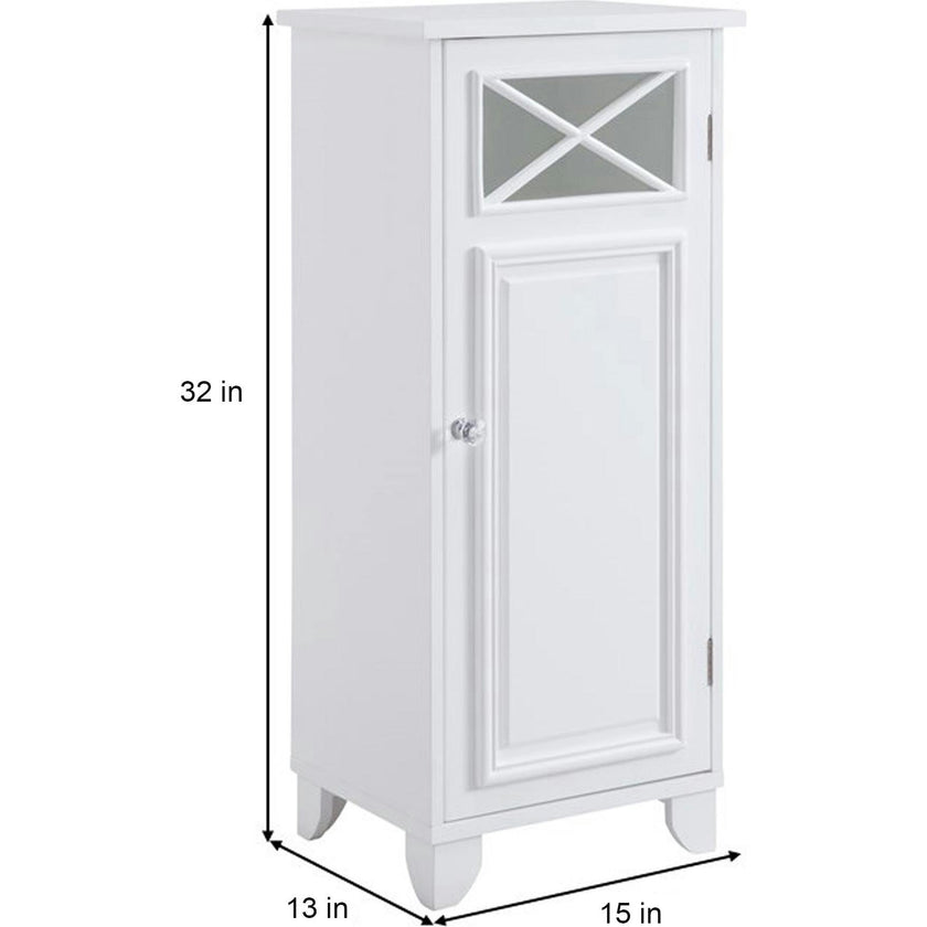Dawson Wooden Floor Cabinet with Cross Molding