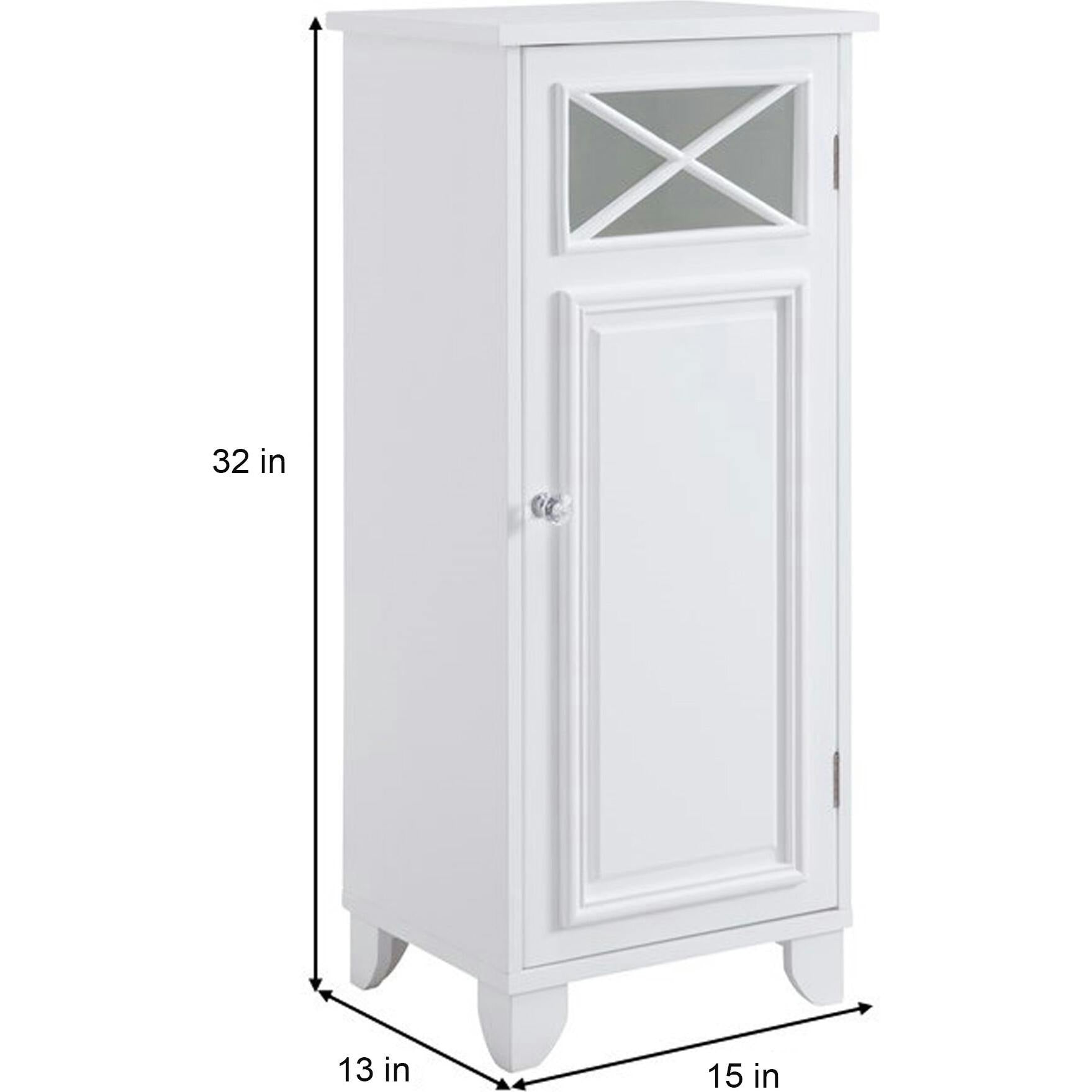 Dawson Wooden Floor Cabinet with Cross Molding