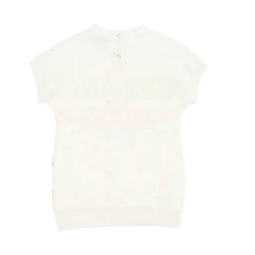 White Floral Embroidered Sweatshirt