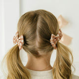 Gingham Printed Tulle Bow Clip Set