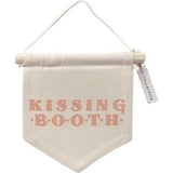 Red Kissing Booth Hang Sign